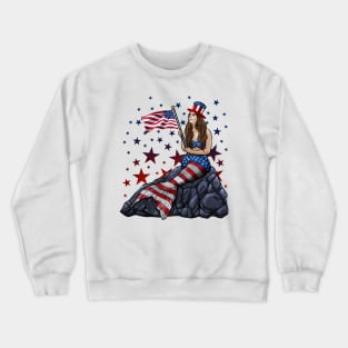 Patriotic Mermaid Crewneck Sweatshirt